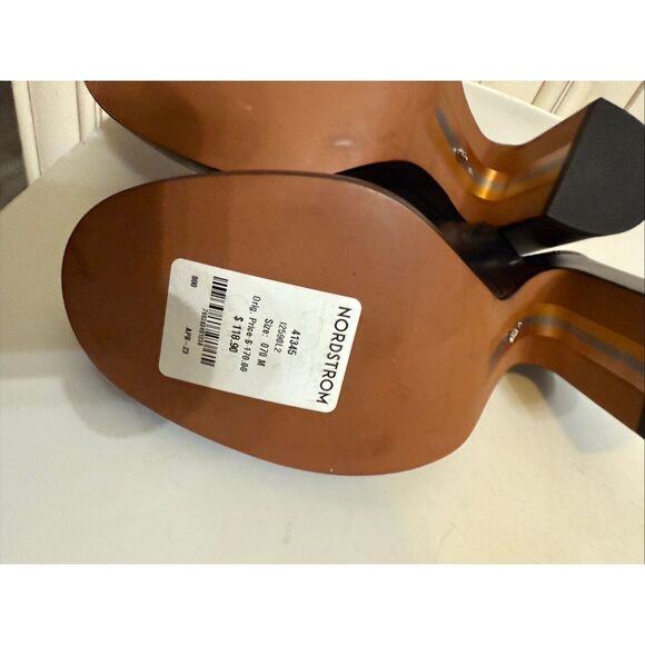 Sam Edelman Women's Shiloh Leather Block Heel Platform Clogs Black Size 7 NWT - Picture 6 of 15